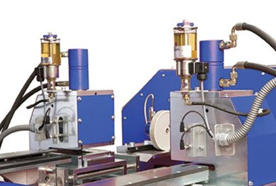 Front AK Notcher, notches flanges prior to rollforming.